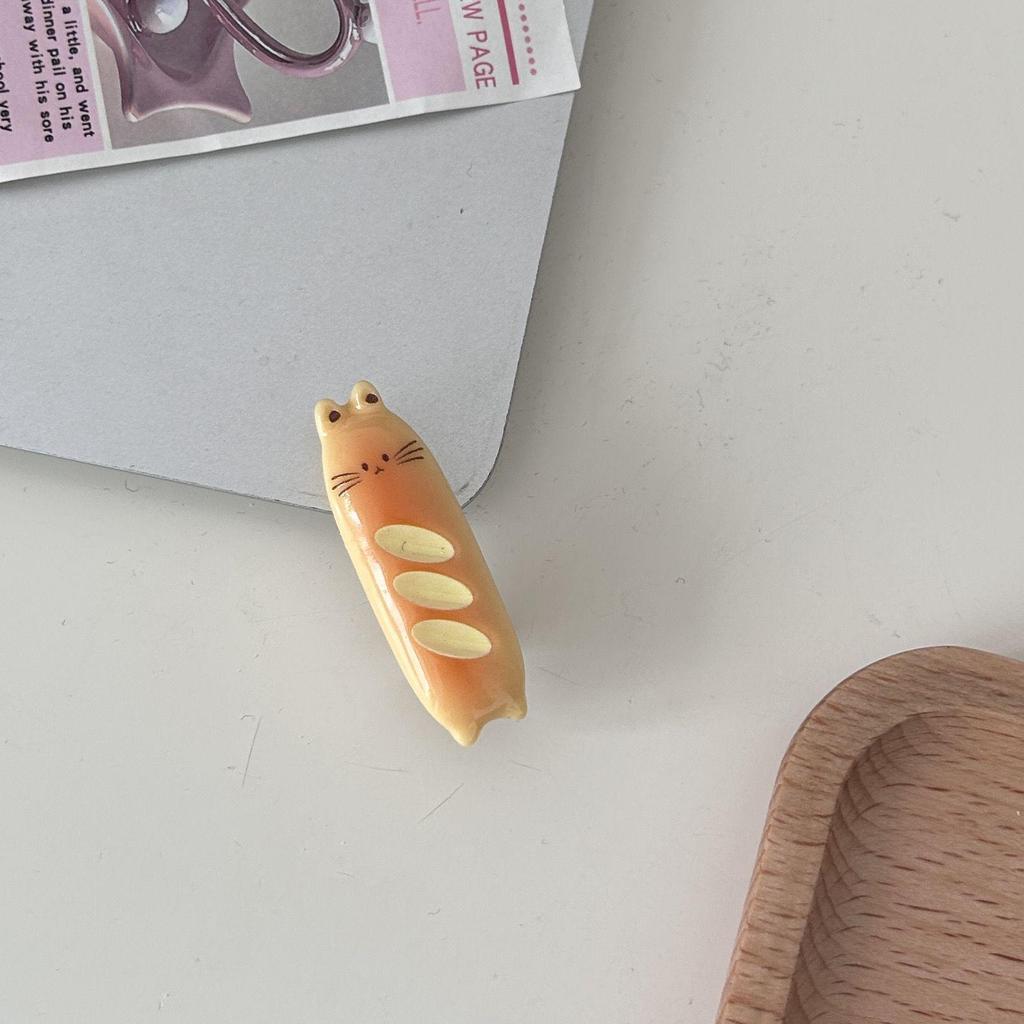 "Cartoon Baguette Hairpin: Cute Bear & Rabbit Hair Accessories for Girls"