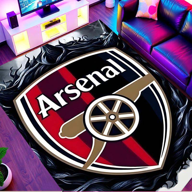 Arsenal F.C Print Rug, Washable Floor Carpet, For Entryway Dorm Laundry Room Office Study, Home Decor Birthday Christmas Gift