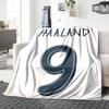 Manchester Citys Haaland Blankets Flannel Printed Breathable Warm Throw Blanket for Home Office Bedspreads 0708a81