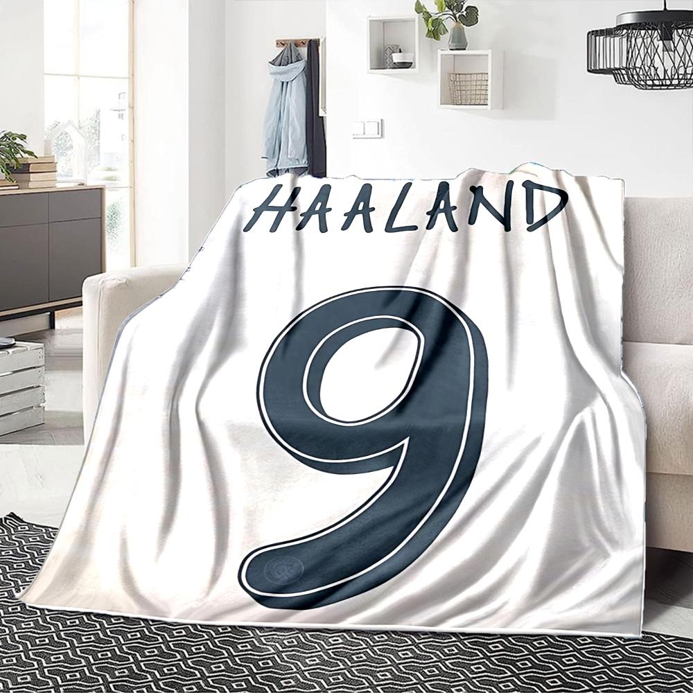 Manchester Citys Haaland Blankets Flannel Printed Breathable Warm Throw Blanket for Home Office Bedspreads 0708a81