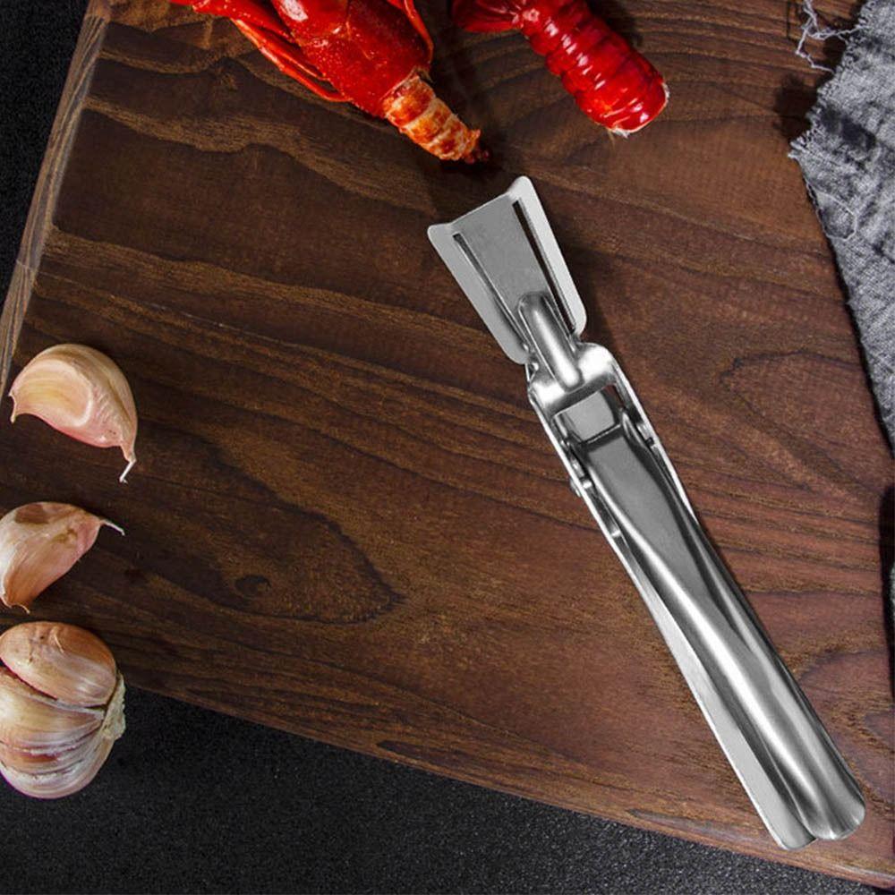 Нержавеющая сталь Клешня для снятия панциря с креветок Практичный инструмент для чистки раков Портативный инструмент для чистки креветок Главная