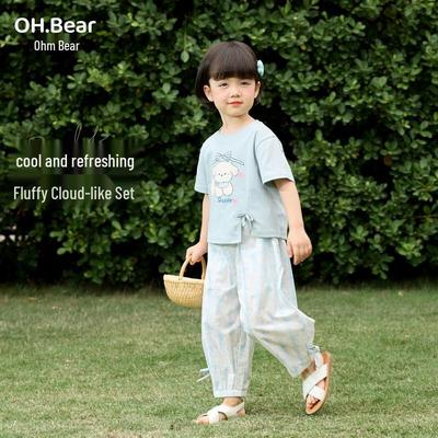 Летний тонкий комплект для девочек Ohm Bear