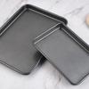 Rectangular Carbon Steel Non-stick Bread Cake Baking Tray Baking Tray Oven Black Baking Tray Diy Baking Pans for Kitchen 14 Inch