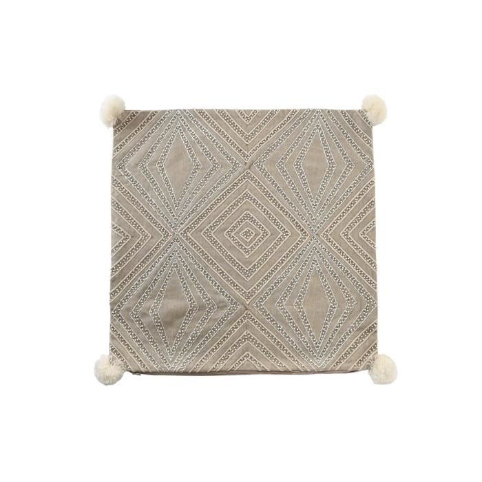 Housse de coussin - Naturel - 50 x 50 cm - Design moderne - Résistante
