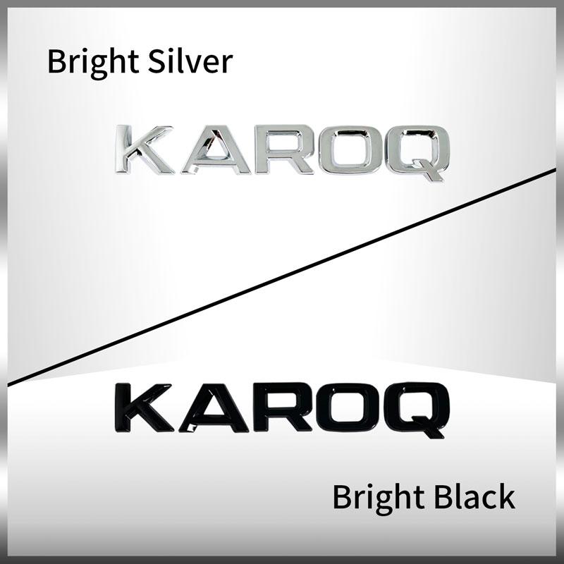3D Metal Car Rear Trunk Emblem Chrome Badge Sticker For SKODA OCTAVIA POIYUF SUPERB KAROQ FABIA RAPID 4x4 YETI Letter Logo Decor