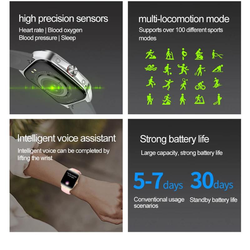 2025 Новые 1,95-дюймовые умные часы Ultra HD для мужчин с GPS-трекингом, Bluetooth-вызовом, NFC, монитором сердечного ритма, спортивным фитнесом, женские умные часы для OPPO