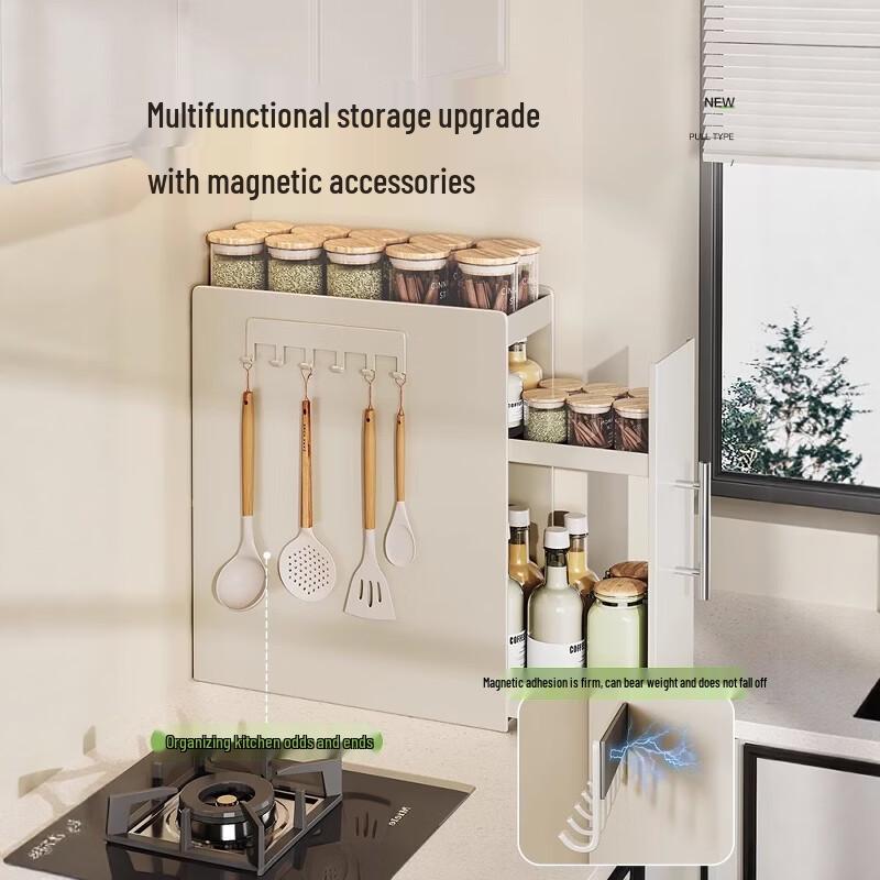 Youshu Pull-Out & Rotating Kitchen Spice Rack
