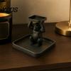Настольный органайзер для ключей, 3D-печатный горилла, декоративный поднос, приседающая фигурка с двухъярусным хранением, Декор для прихожей, столика, Хранение ювелирных изделий, мелких безделушек,