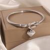 Titanium steel bracelet gold high version temperament zircon bracelet women's light luxury fashion elegance does not fade simple bracelet