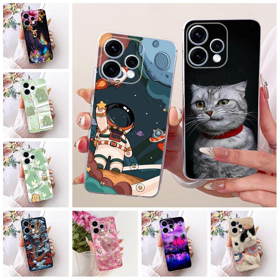 Transparent For Oppo Reno15 Cover Luxury Cute Cat Fashion Butterfly Cool Painted Bumper Casing For Oppo Reno15 5G CPH2825 Case