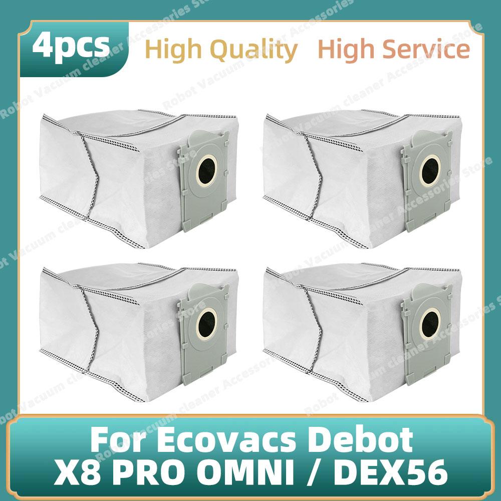 Compatible For Ecovacs Debot X8 PRO OMNI / DEX56 Accessories Main Side Brush Mop Cloth Dust Bag Replacement Parts