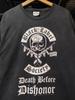 Винтаж 00-х Black Label Society "Смерть прежде бесчестия" Черная Унисекс Футболка WA1812 Унисекс Футболка