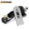 Hand Planer 6.38'' Adjustable Block Plane with 1-5/8 Inch Wide T10 Blade Flat Bottom Trimming Planer for Woodworking Trimming
