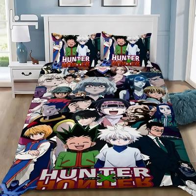 Мультяшный футбольный пододеяльник Hunter X Hunter наволочка постельное белье декор спальни для взрослых мальчиков девочек односпальный двуспальный размер