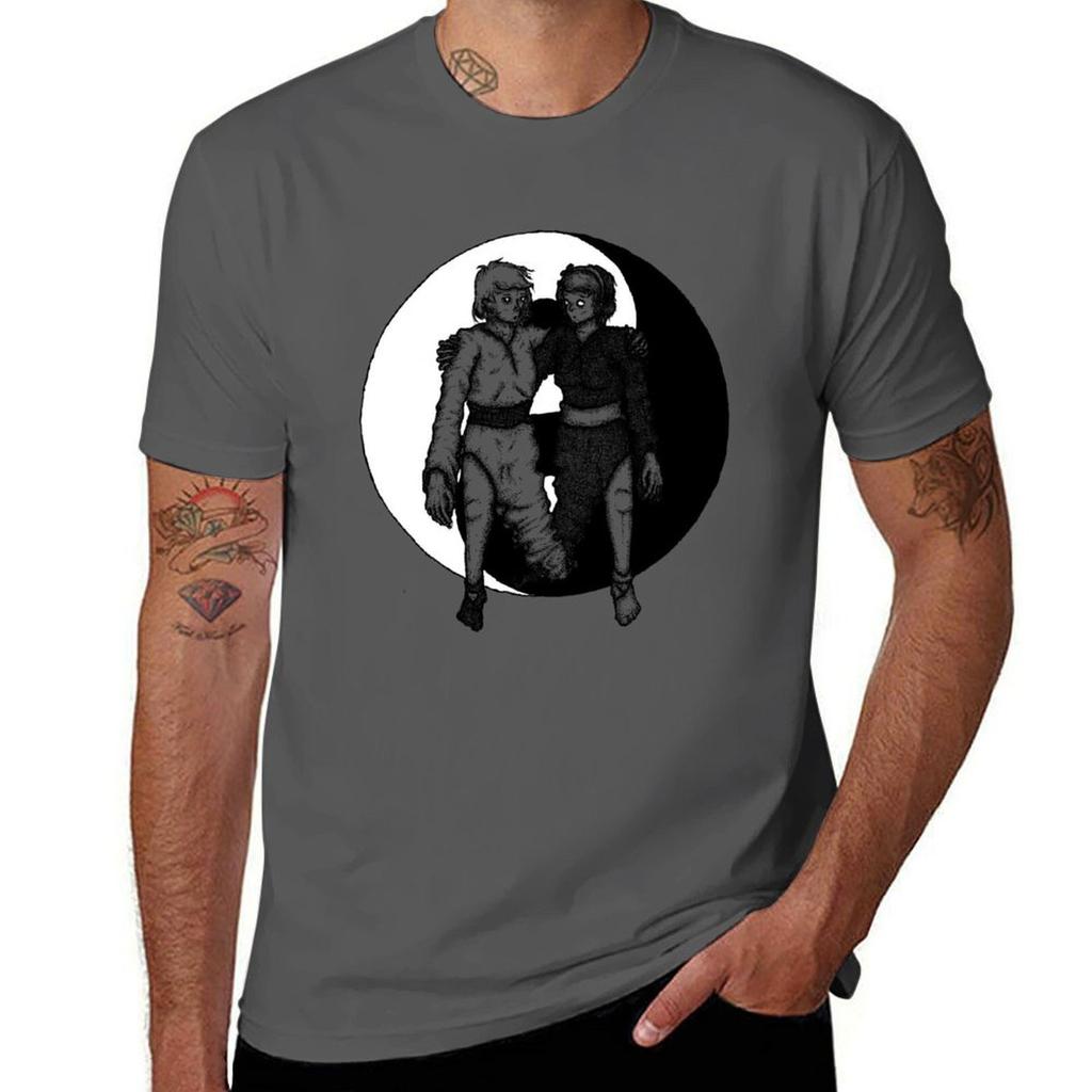Yin Yang Tshirt Regular Fit Plain Tee Shirt