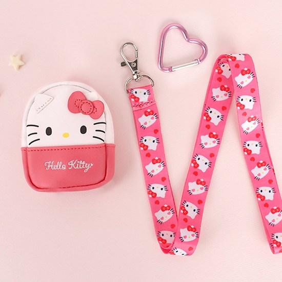 Sanrio Pochaco Kuromi My Melody Hello Kitty Mini Pouch Earphone Coin Purse Key Ring Bag Ring Necklace Pouch, a Popular Character In Korea