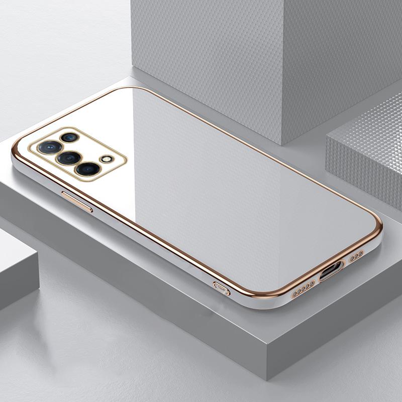 Мягкий чехол из ТПУ с 6D покрытием для OPPO K11 K9 Pro A78 A58 A38 A76 A36 A94 A74 A72 A73 A53 A57 Reno 10 11 Realme 10 11 9 GT5, роскошный силиконовый чехол-бампер