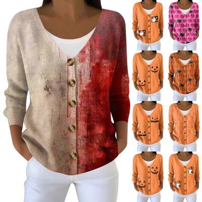 Женская мода с длинным рукавом, рождественский принт «Снеговик-снежинка», куртка, кардиган