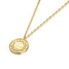 Серебряное ожерелье-монета с инициалом созвездия 925 пробы с золотым покрытием [как у леди]