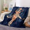 1Pc Alien Warrior Flames Blanket For Couch Bed Plush Cozy Fuzzy Blanket Super Soft Warm Blankets For Fall And Winter 0918281