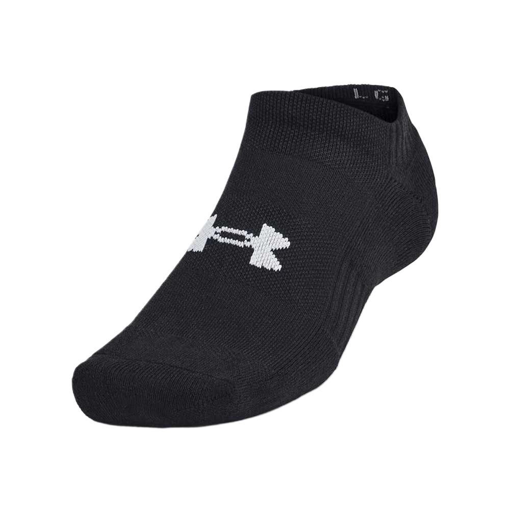 Under Armour Raining Ankle Socks Unisex 3 Pack Black 1386313-001
