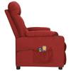 Electric Massage Chair Wine Red Fabric