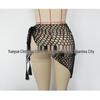 Hand-Crocheted Sequin Bikini Cover-Up Skirt