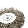 3-дюймовая 6-мм гофрированная щетка из нержавеющей стали для настольной шлифовальной машины, абразивная, новая