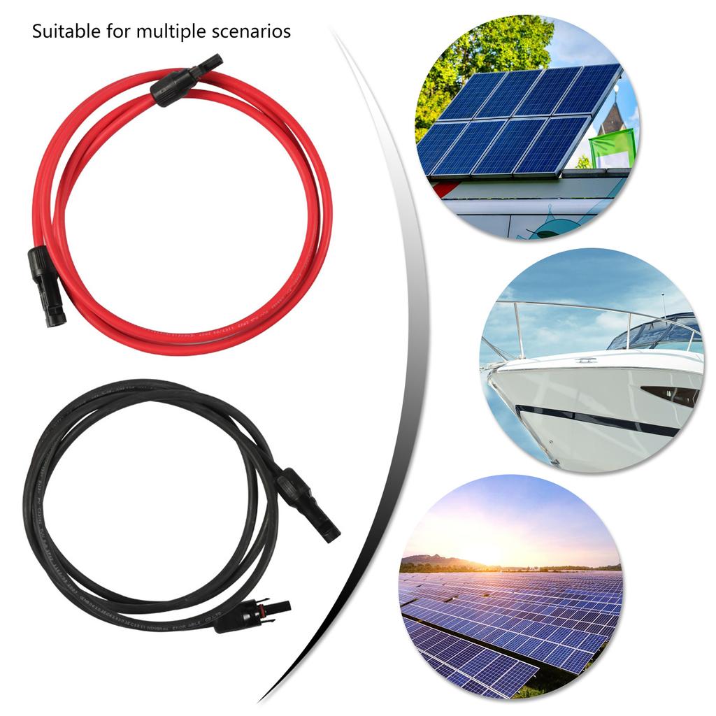2M Solar Extension Cable With Female And Male Connector 10AWG With Connector Solar Panel Adapter Tools