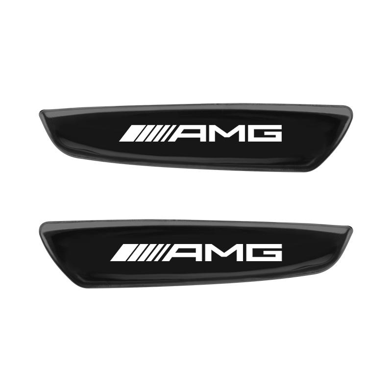 Car Metal Decoration Fender Side Sticker Car Door Metal anti-collision strip for Mercedes Benz AMG GLA W176 CLK W209 W202 W220 JV3