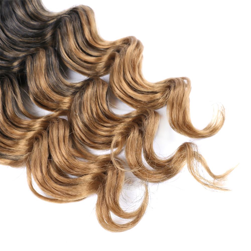 Chemical Fiber High-temperature Silk Wig Hair Handle Wave Crochet Hair Curved Hair Handle Crochet Hair Braided Dirty Braid Wig