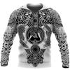 2024 New Hoodie 3d Viking Harajuku Print Pullover Men's Hooded Sweatshirt Oversized Vintage Male Clothing Fall Long Sleeve