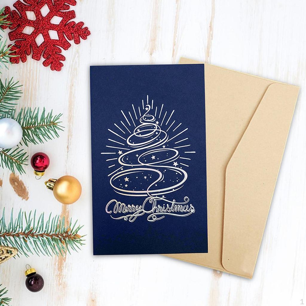Christmas Card Festival Year Card, Handmade, Birthday Paper Anniversary, Holiday