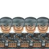 Вторая Мировая Война Военные Немецкие Солдаты Фигурки Шлем Строительные Блоки Армия Пехотинец Воин Артиллерист Броня Пушка Жилет Оружие Кирпичи Игрушки