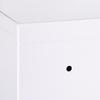 Medicine Cabinet, Lockable, Shelves, Steel Housing, 30x14x46 cm, White
