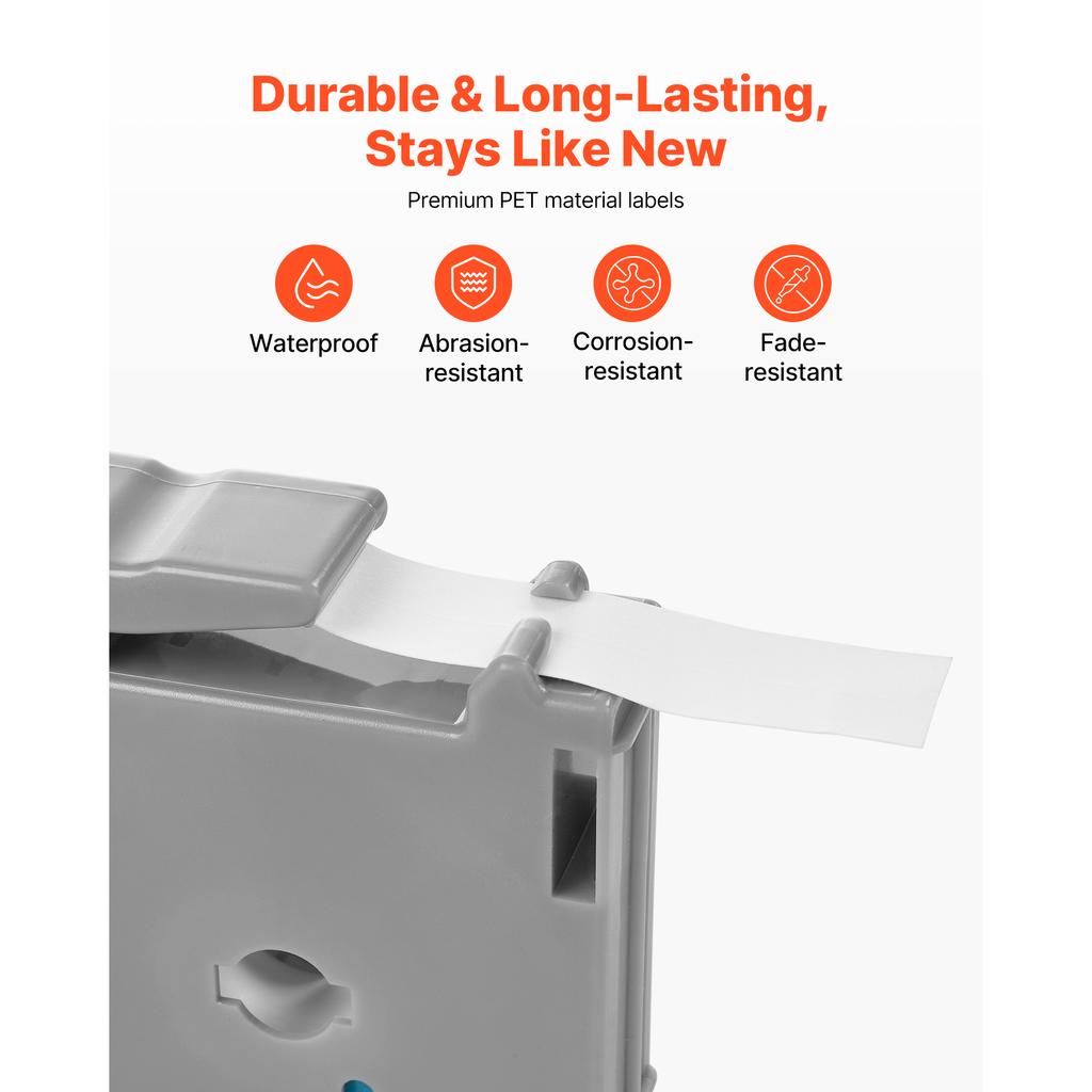 SucceBuy 4PCS 12mm M-K231 Label Maker Tape Black On White Label Ribbon Cartridge Compatible for Letra Tag of Brother Labelers