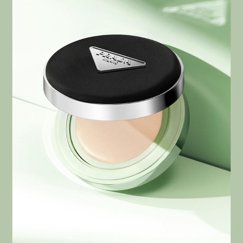 Prada makeup set Nylon air cushion gift box 25-year Three-piece set: #LC5 White Air Cushion 12g + #B02 Lipstick 1.3g + My Unpredictable Perfume 7ml