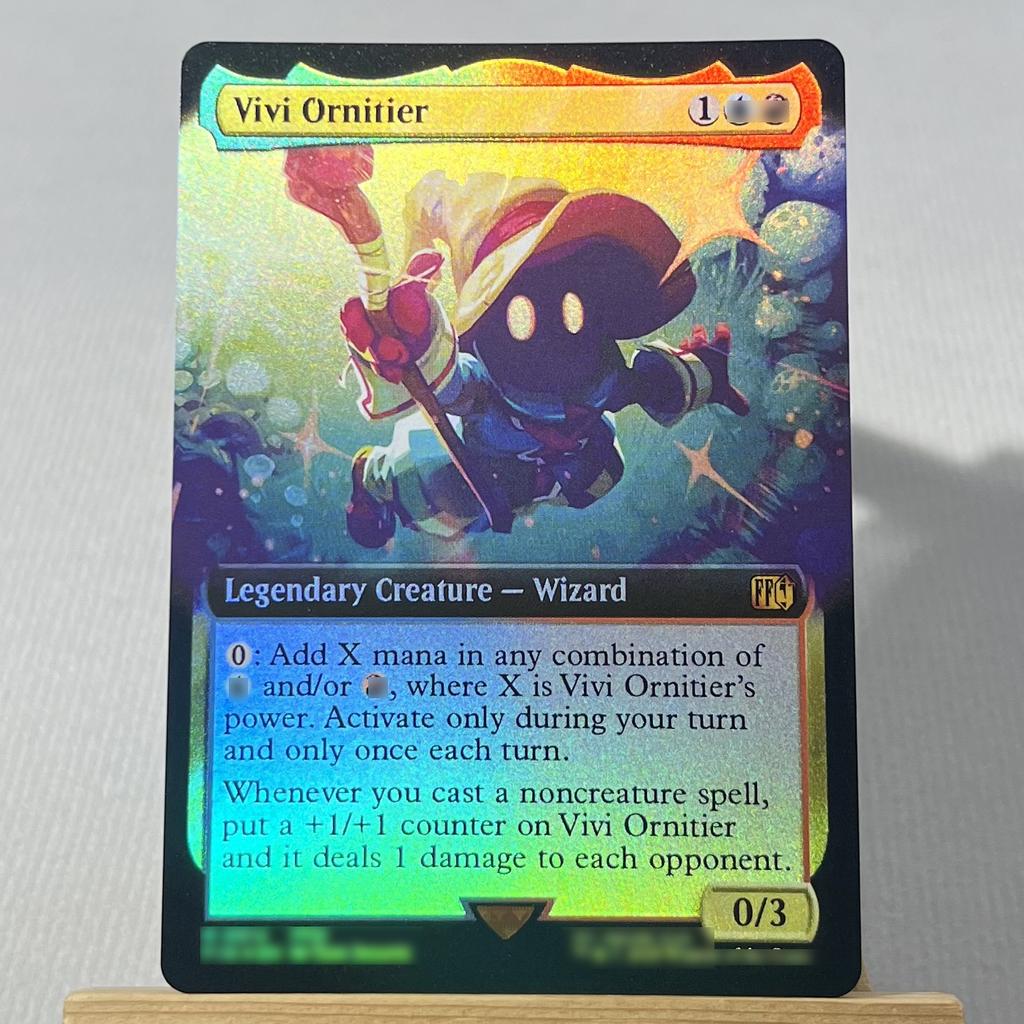 FIN FIC FOIL4-001 Tcg прокси магические карты Облако, Наемник Мидгара Призыв Багамута Виви Орнитьер Молния, Армия из одного собирается