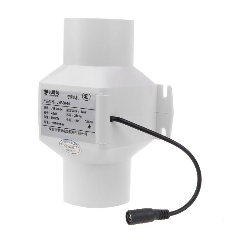 60mm Pipe Vent Ceiling Window Exhaust Fan Ventilator Ventilation Vent Air Extractor for Bathroom Toilet Kitchen Hood