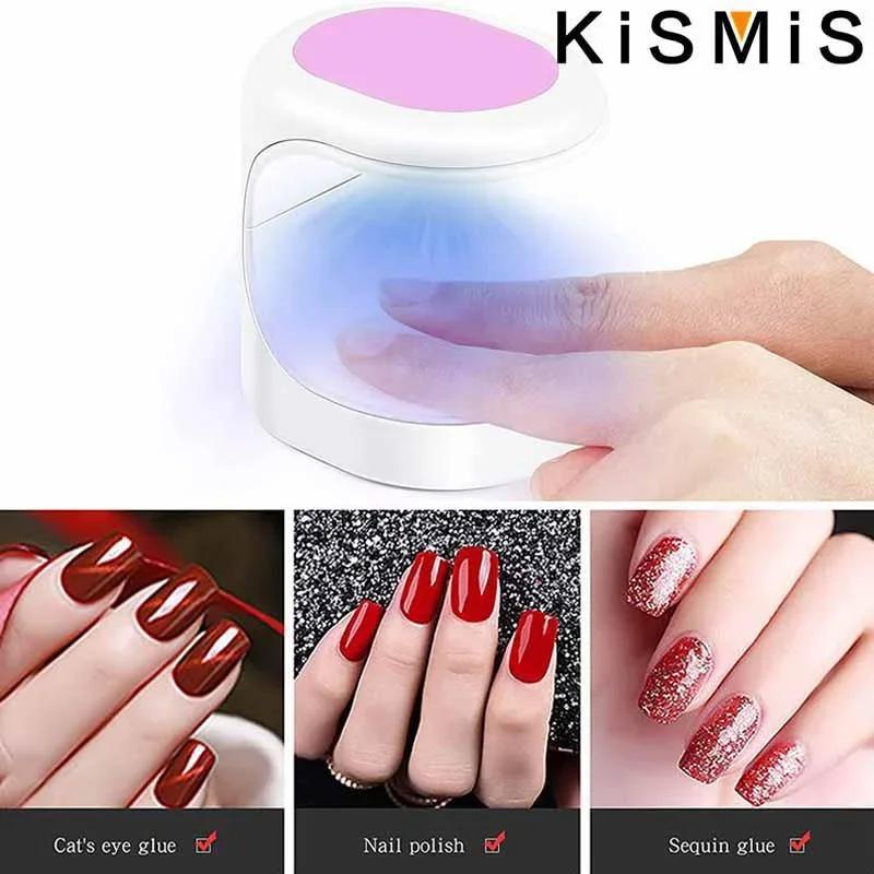 Mini LED Nail Dryer UV Lamp Portable Nail Dryer for Gel Polish Fast Drying Nail Tool for Home Use