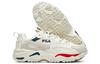 Men's Sneakers FILA Tracer Fabric Breathable Height Increasing Low top Chunky Sneakers Men's White Green Red