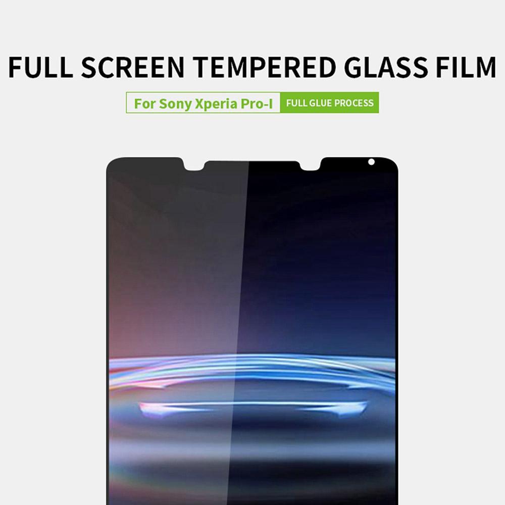PINWUYO Tempered Glass Screen Film Fingerprint-Free Explosion-Proof Full Glue Full Screen Coverage for Sony Xperia Pro-I