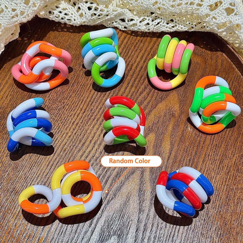 Веселые Образовательные Сенсорные Игрушки-Спиннеры Твисти Кнот Цепочка Деформируемая Креативная Игрушка для Снятия Тревоги и Стресса Ребенок Подросток СДВГ