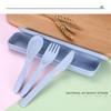 3PCS Eco-friendly Cutlery Box Kitchen Supplies Fork Spoon Tableware Dinnerware Sets Travel Cutlery