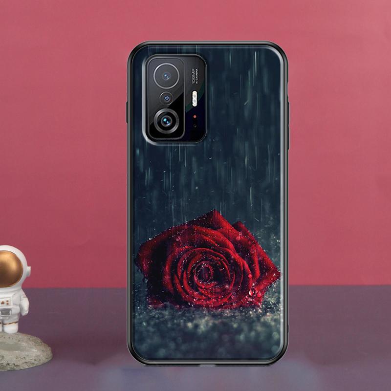 Чехол с изображением красной розы для POCO X5 X3 F5 Pro X4 F4 GT M5s C40 F3 для Xiaomi 13 Lite 12 11T 12T Pro 12X