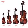 Миниатюрная модель скрипки с подставкой и футляром Мини-музыкальный инструмент Украшения