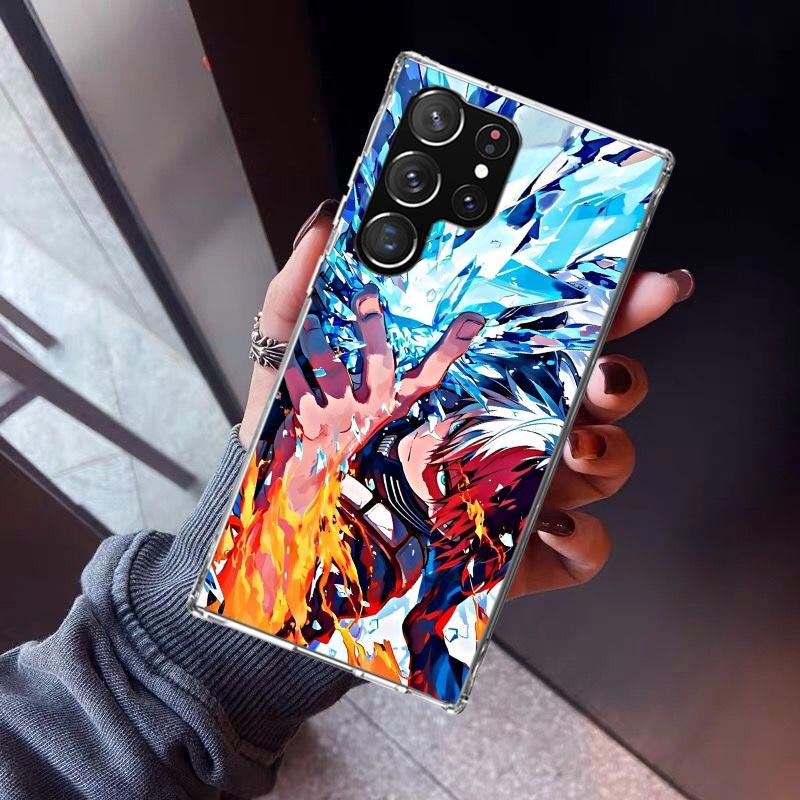 Todoroki Shoto MHA My Hero Phone Case For Samsung Galaxy S26 S25 Edge S24 S23 Ultra S22 Plus S21 S20 FE Soft TPU Back Cover Fund