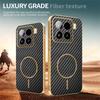 For Xiaomi 15 Phone Case Carbon Fiber Textured Electroplated TPU Back Cover