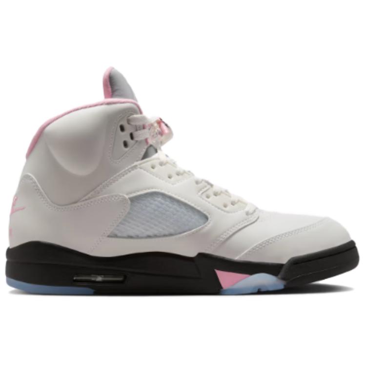 Air Jordan 5 Retro Medium Soft Pink Men Sneakers White Black HQ7978-102
