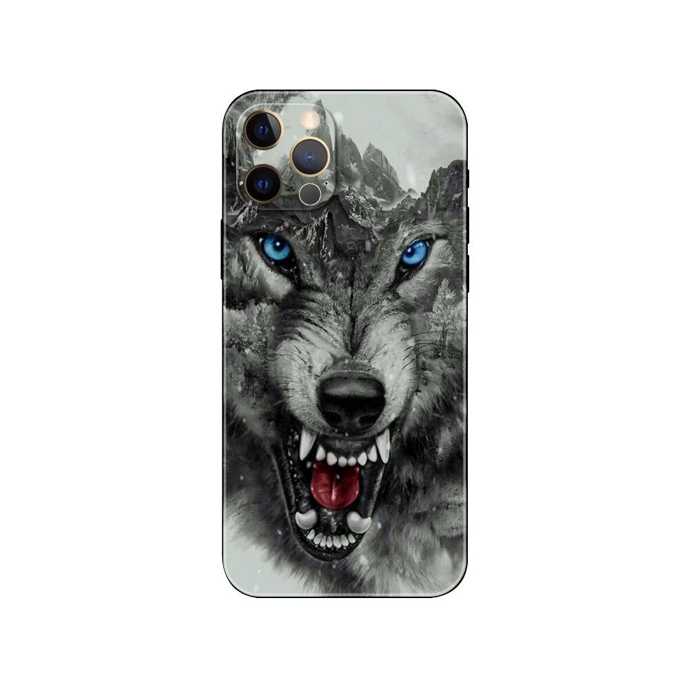Чехол для телефона с волком для iPhone Samsung Galaxy Redmi Xiaomi Oppo OnePlus Note SA 7 8 9 10 11 12 13 14 20 21 22 23 53 54 Pro Max Plus Ultra TPU Soft